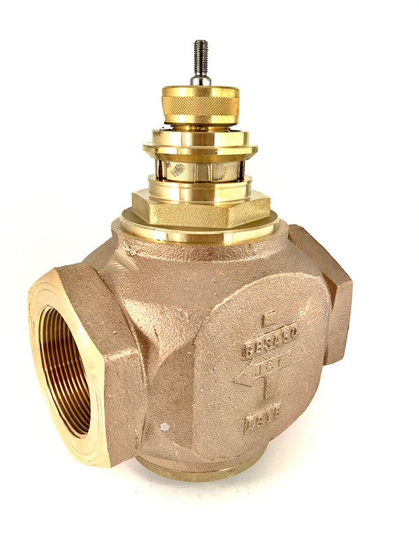 VG7441RT: 1-1/2";28.9CV; NPT; N.C.; 2W BRASS TRIM GLOBE VALVE