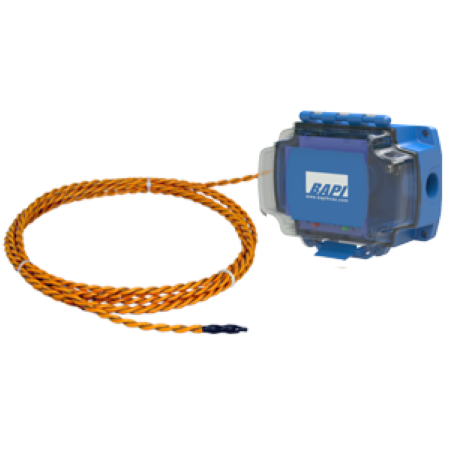 LDT4-RR10-BB: Water Leak Detector in a BAPI-Box Remote Rope, 10 Foot Cable Two 5 Amp Relays No Fitting