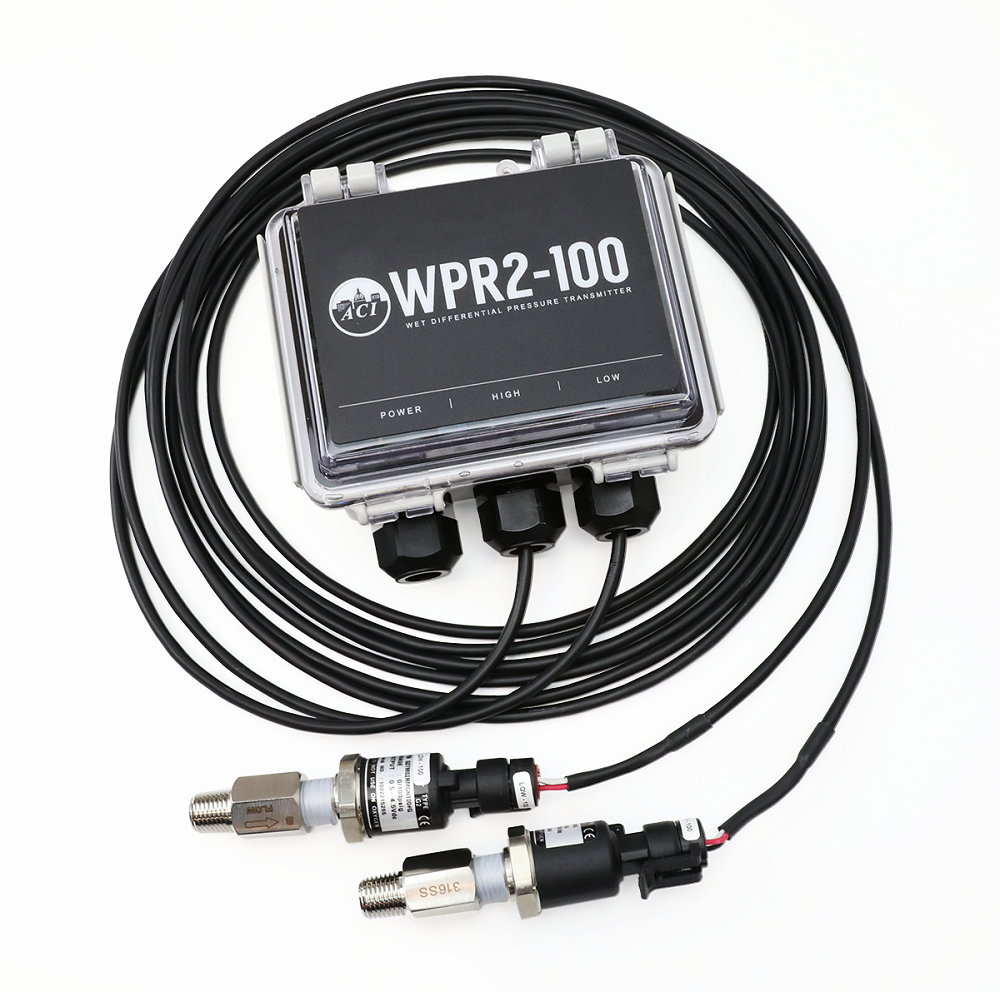 A/WPR2-300-10: Wet to wet differential pressure transducer 0-300 psi 4-20mA, 0-5, 0-10VDC