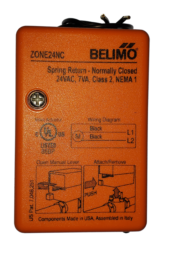 ZONE24NC: 24Vac Zone Valve Actuator Normally Closed