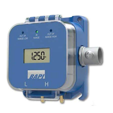 BA/ZPM-HR-ST-D: Zone Pressure Multi-Sensor (ZPM) Differential Pressure Transmitter, Field Selected Range and Output